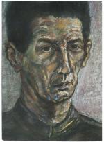 Лена Зайдель. Портрет М. Генделева. Сухая пастель на бумаге. (50 Х 35 см) 1997